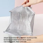 Square Fruit Large Capacity Picnic Insulation Bag Waterproof Bento Bag - Image 4