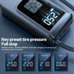 150psi  Air Pump Intelligent Digital Display Car Bicycle Ball Electric Pump Cylinder - Image 4