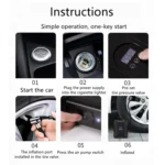 SUITU  ST-818  DC 12V Wired Car Air Pump Tire Inflator With LED Lighting - Image 10