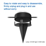 SKS-JZ-13 DC 12V 10m 15 LEDs Bluetooth RGB Lawn Light String Waterproof LED Buried Lights - Image 9