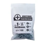 RUITOOL ST4 100pcs Woodworking Slant Hole Screws Half Tooth Self Tapping Phillips Bolt - Image 7