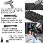 SUITU ST-6671 Wireless Car Vacuum Cleaner Small Handheld Blowing and Suction Dual Use, Style: - Image 8