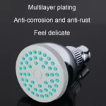 AL-63620 Detachable Bathroom Showerhead Overhead Spray Plastic Bathroom Rooftop Nozzle - Image 3