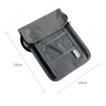 Anti-RFID Document Bag Card Radiation-proof Hanging Neck Chest Bag - Image 3