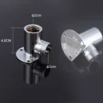 With Base Top Spray Rod Shower Tube Stainless Steel Shower Outlet Pipe Elbow - Image 3