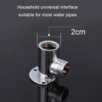 With Base Top Spray Rod Shower Tube Stainless Steel Shower Outlet Pipe Elbow - Image 5