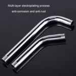 With Base Top Spray Rod Shower Tube Stainless Steel Shower Outlet Pipe Elbow - Image 8