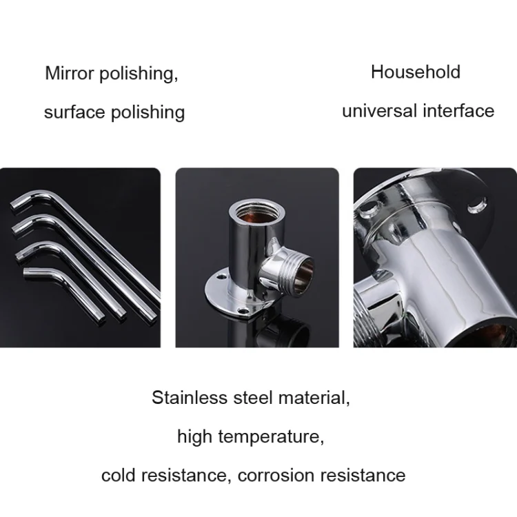 TBD06036506_B9.webp With Base Top Spray Rod Shower Tube Stainless Steel Shower Outlet Pipe Elbow - Image 10