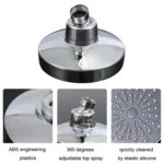 AL-63 4 inch Hotel Showerhead Overhead Spray Plastic Bathroom Rooftop Nozzle - Image 7