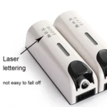 Round Wall Mounted Manual Press Soap Dispenser Shampoo Bottle Hand Wash Body Wash Dispenser - Image 6