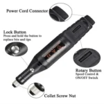 70pcs/set Mini Electric Speed Adjustable Engraving Pen Micro Electric Drill - Image 3