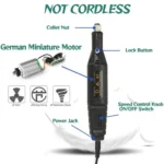 70pcs/set Mini Electric Speed Adjustable Engraving Pen Micro Electric Drill - Image 6