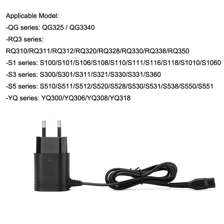 TBD06036537_5.webp 2pcs A00390 4.3V 70mA Shaver EU Plug Charger For S300 / S511 / S520 / S1010 / S1000 / YQ308 - Image 6