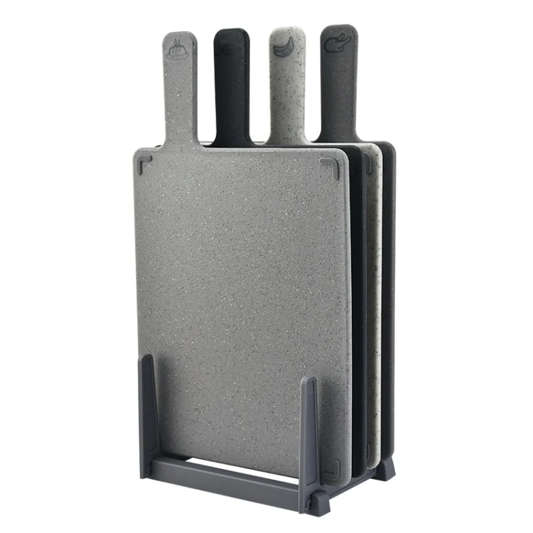 TBD0603654701.webp Square PP Plastic Vegetable Board 4-color Raw Cooked Classification Baby Supplementary Vegetable Board - Image 1