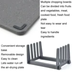 Square PP Plastic Vegetable Board 4-color Raw Cooked Classification Baby Supplementary Vegetable Board - Image 4