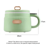 MC12B Small Multi-Functional Home Dormitory Instant Noodles Cooking Pot Non-Stick Electric Hot Pot US Plug - Image 2