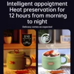 MC12B Small Multi-Functional Home Dormitory Instant Noodles Cooking Pot Non-Stick Electric Hot Pot US Plug - Image 7