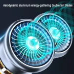 5 In 1 60W  Double Motor Car Vacuum Cleaner With Blowing Air Pump Pressure Measuring Lighting Function - Image 5