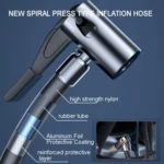 5 In 1 60W  Double Motor Car Vacuum Cleaner With Blowing Air Pump Pressure Measuring Lighting Function - Image 6