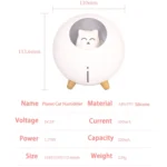 WT-TX5 USB Humidifier Mini Planet Cat Desktop Purifier - Image 11