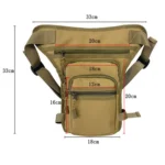 Outdoor Motorcycle Riding Waist And Leg Bag Man Multi Compartment Waist Pack - Image 3