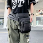 Outdoor Motorcycle Riding Waist And Leg Bag Man Multi Compartment Waist Pack - Image 9