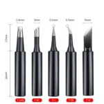 5-in-1 Universal 936 Soldering Station Solder Iron Welding Tip Head Set - Image 2