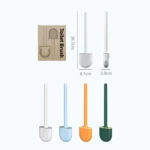 Soft Rubber Toilet Brush Clamp No Dead Space Cleaning Brush - Image 3