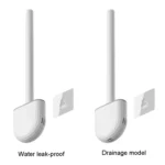 Soft Rubber Toilet Brush Clamp No Dead Space Cleaning Brush - Image 4