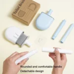 Soft Rubber Toilet Brush Clamp No Dead Space Cleaning Brush - Image 5