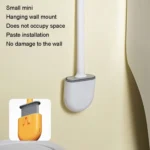 Soft Rubber Toilet Brush Clamp No Dead Space Cleaning Brush - Image 9