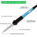 15 In 1 60W 806 Adjustable Temperature Internal Heat Soldering Iron Set - Image 3