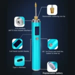 BS45 17-25W Wireless Soldering Iron with Adjustable Temperature LED Digital Display - Image 3