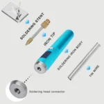 BS45 17-25W Wireless Soldering Iron with Adjustable Temperature LED Digital Display - Image 8