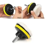 3 Inch Polishing Waxing Pad Sponge Buffing Kit - Image 4