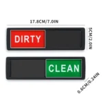 Dishwasher Magnet Clean Dirty Sign Double-Sided Refrigerator Magnet - Image 3