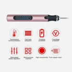 E108 59pcs/set Wireless Portable USB Rechargeable Mini Electric Drill Pen - Image 4