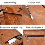 WEIXIER D266 Retro Crossbody Large Capacity Messenger Bag Shoulder Bag Tot Backpack - Image 6