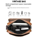 WEIXIER D266 Retro Crossbody Large Capacity Messenger Bag Shoulder Bag Tot Backpack - Image 7