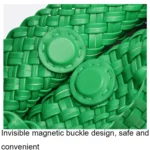 B988 PU Leather Hand-woven Handbag 2 in 1 Single-shoulder Messenger Bag - Image 6