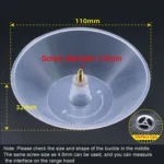 F004 4.8mm Range Hood Oil Connection Box PP Plastic Screw Oil Cup - Image 2