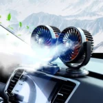 F621 Car Rotatable Turntable Silent Car Double Head Fan - Image 11