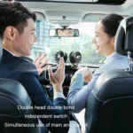 F621 Car Rotatable Turntable Silent Car Double Head Fan - Image 8