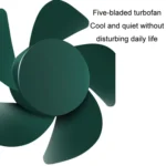 F304 Double-head Hose Built-in Lithium Battery USB Car Fan - Image 5