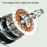 F304 Double-head Hose Built-in Lithium Battery USB Car Fan - Image 6