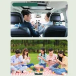 F304 Double-head Hose Built-in Lithium Battery USB Car Fan - Image 10