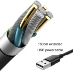 F4206 Suction Cup Double Head Car USB Fan - Image 4