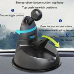 F4206 Suction Cup Double Head Car USB Fan - Image 6