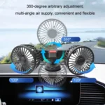 F4206 Suction Cup Double Head Car USB Fan - Image 10