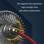 F508 Car Rear Seat USB Air Speed Adjustable Hose Fan - Image 8